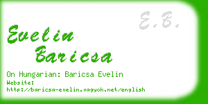 evelin baricsa business card